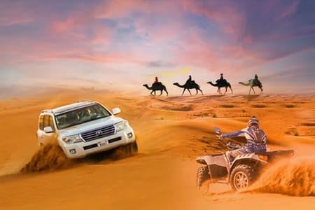 Desert Safari with Camel Riding and BBQ Dinner