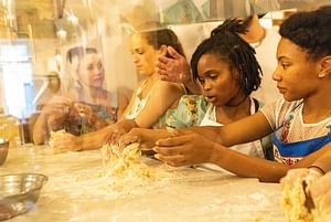 Fettuccine Alfredo and Ravioli Class: Pasta Making Lesson with Organic Starter and Drink Included