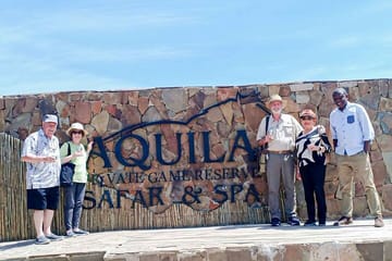 Aquila Game Reserve Safari with wine tasting, Transport & Lunch