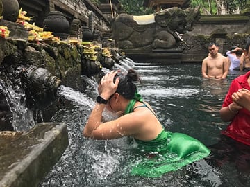 Ritual bath at the temple