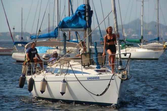 Getting ready to sail