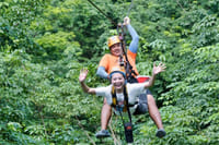 PHUKET-PHANG NGA: Full Day White water Rafting -Zipline 150 M.- Waterfall-Lunch 4