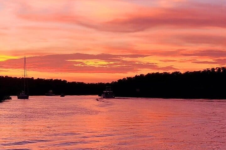Catamaran deck on a Key Largo sunset cruise