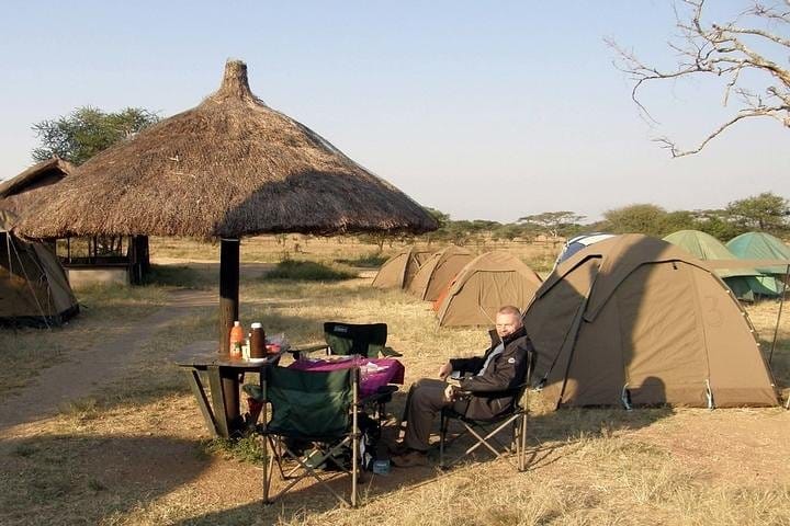 Relaxing at serengeti seronera campsite