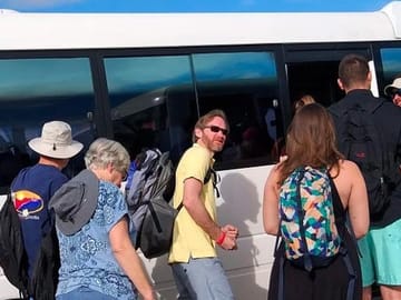 Our guests from Europe, Canada and USA returning to cruise port