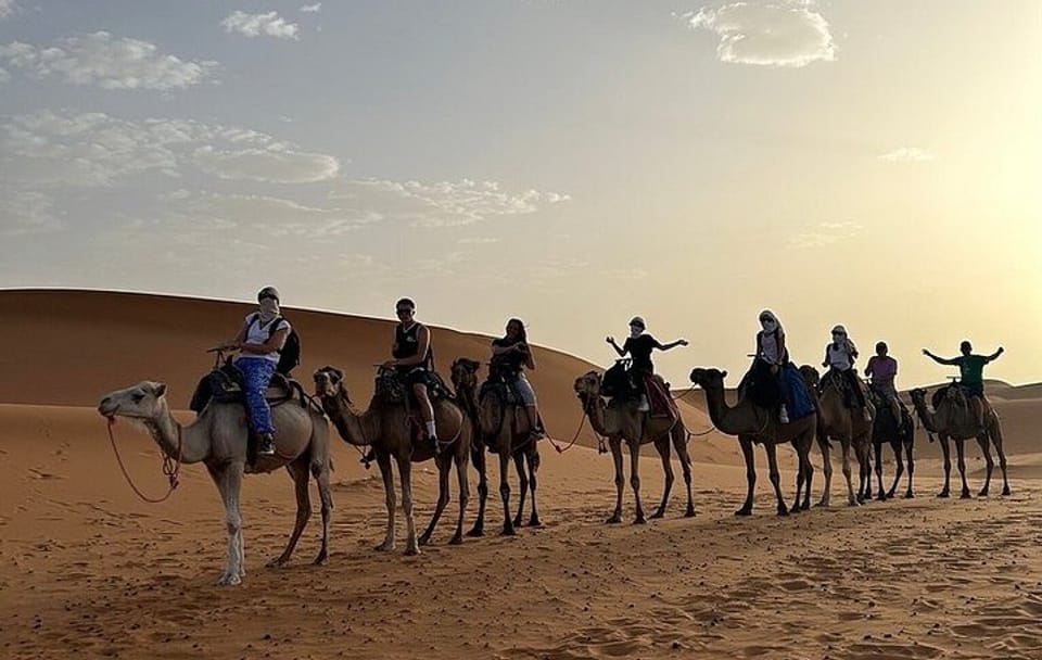 Camel Trekking and Overnight Stay in Erg Chebbi Desert from Erfoud