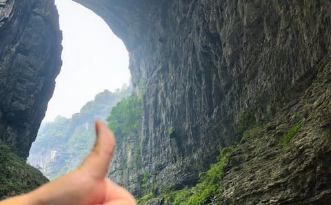 Wulong Karst One‑Day Private Tour: Three Natural Bridges & Longshuixia Gorge Fissure from Chongqing
