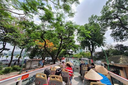 Half-Day Hop On Hop Off Bus Tour in Hanoi