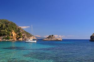 Private Full Day Trip from Santorini on a Catamaran 