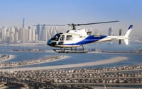 The Palm View during dubai helicopter tour