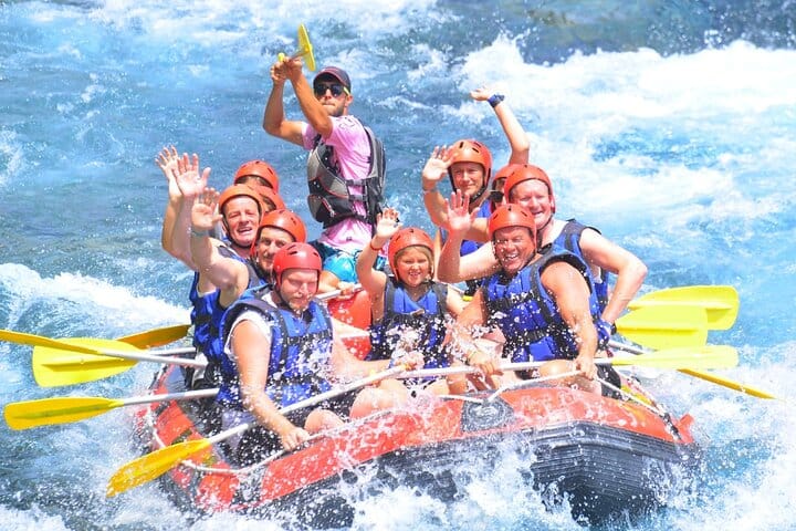 Canyoning Rafting and Zipline Adventure from Antalya