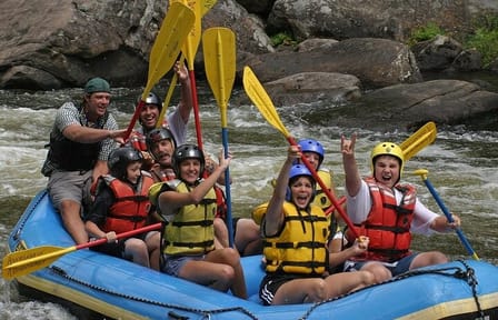 Rafting, Zipline & Canyoning with Lunch & Transfer from Alanya