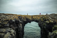 Thrilling walking path at Snæfellsnes Peninsula