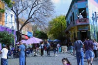 Caminito Street at La Boca Neighborhood