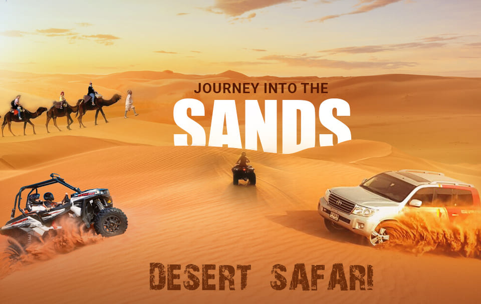 Desert Safari with Quad Biking and BBQ Dinner in Lahbab