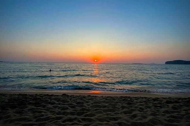 Sunset from Falassarna Beach