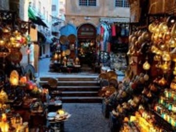 Khan Al Khalili Bazaar at Night