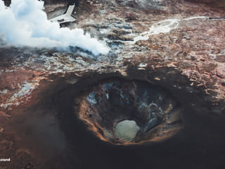 Gunnuhver shot from above