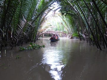 sailing in mekong delta