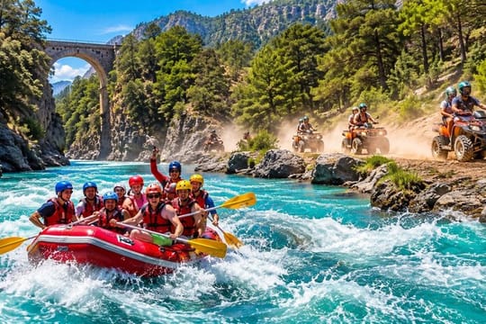 2 IN 1 Rafting and Zipline Combo Package Activity in Belek