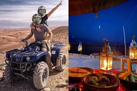 Golden Hour in Agafay: ATV Quad Ride & Dinner [Private Transport]