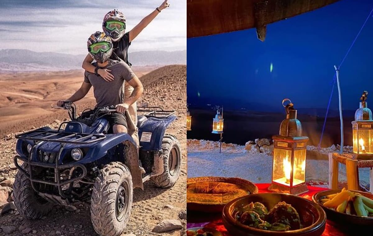Golden Hour in Agafay: ATV Quad Ride & Dinner [Private Transport]