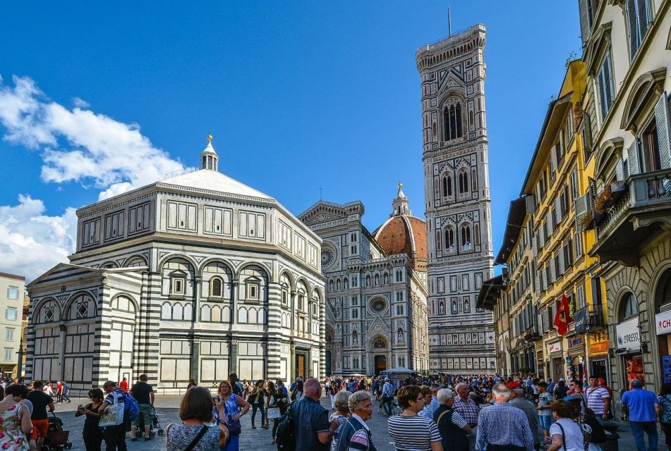 View of Duomo Square with the Baptistery, the Cathedral and Giotto's Belltower 