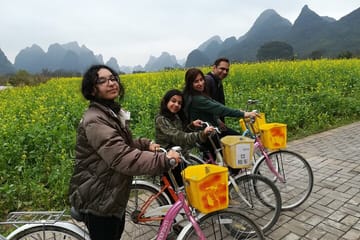 Li River Electric Boat, Xianggong Hill, Yulong River Biking Tour