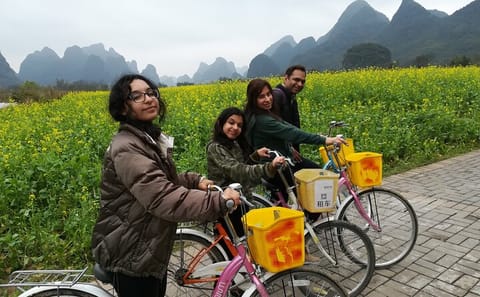 Li River Electric Boat and Yulong River Biking Tour in Guilin
