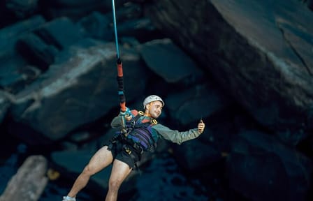Rope Jumping Adventure in Deniyaya, Sri Lanka