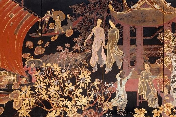 Lacquerware Painting, the beautiful art of Vietnam.