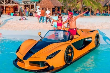 Zanzibar Jet Car Adventure with Drone in Kendwa and Nungwi Beach