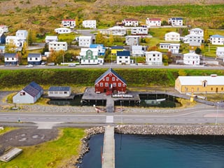 View of Siglufjörður from above