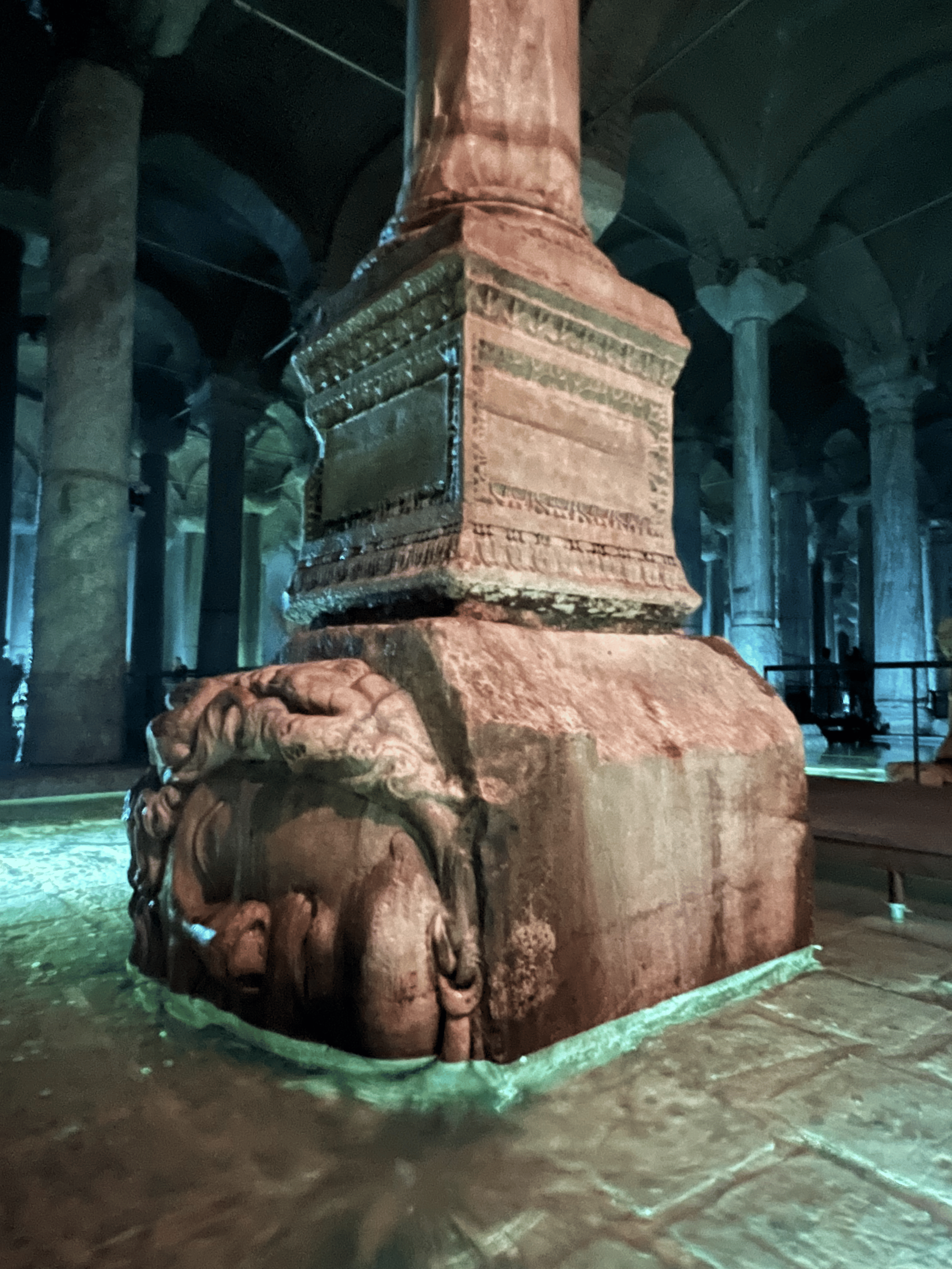 Head of Medusa at the Basilica Cistern