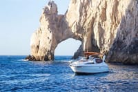 Sail right up to El Arco on your private luxury yacht for an unforgettable Cabo photo moment.