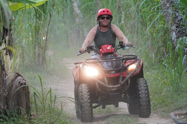 Ride ATV though off the beaten trek