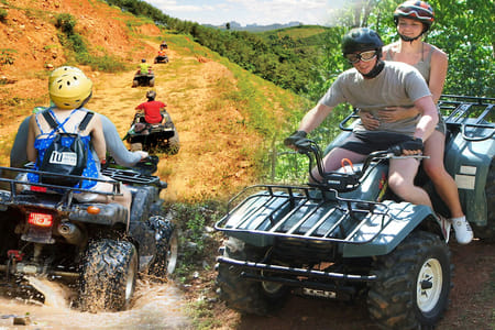 3 hour ATV Tour & 5kms Whitewater Rafting in Phang Nga