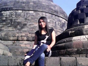 On the top of Borobudur temple