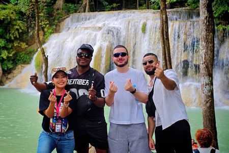 Kanchanaburi Day Tour: River Kwai Bridge & Erawan Waterfall Adventure