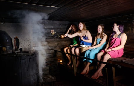 Sauna Experience and Homemade Dinner by the Lake in Kemijärvi