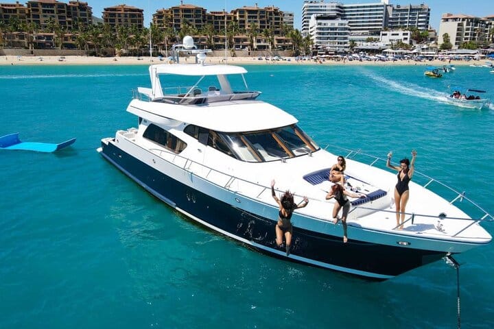 Trade the beach for the bridge: Captain your own adventure with premium service on a private Cabo yacht charter!