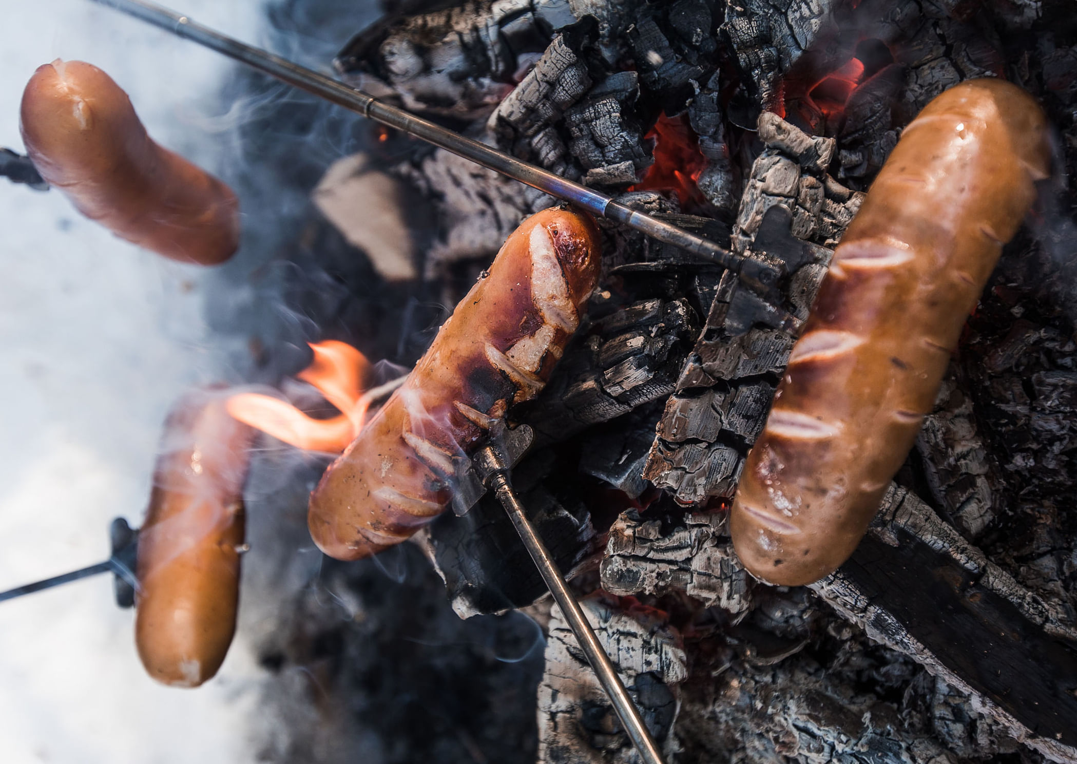 Typical Finnish barbecue snacks
