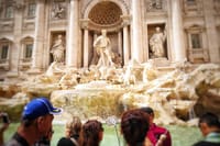 Our customers at the Trevi Fountain