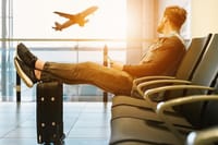 flight waiting at the airport