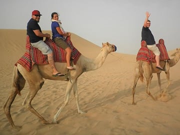 Half-day desert safari and swim opportiunity falcon Tours Doha Qatar