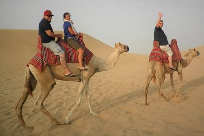 Sharing or Private Safari, Sand Boarding, Camel Ride, inland Sea Quick swim
