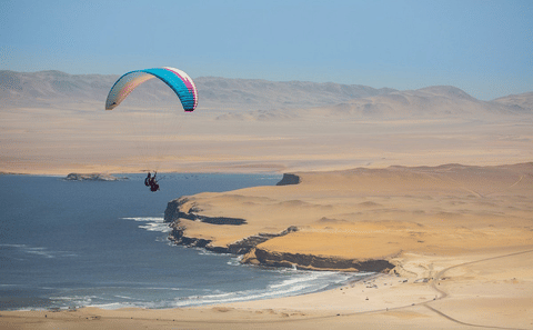 Paragliding Adventure Over Paracas Reserve in Peru