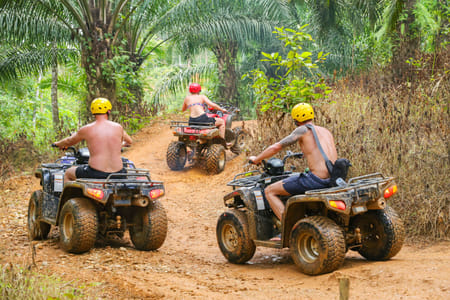 Phuket Town & Koh Sirey ATV Adventure: Secret Sea Viewpoints, Swing & Bamboo Coffee