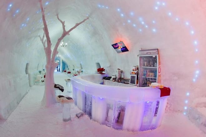 Ice Hotel at Balea Lake, Romania