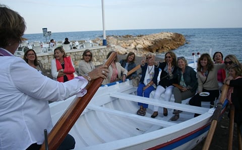Sardines On Skewers Show Cooking in Malaga beach